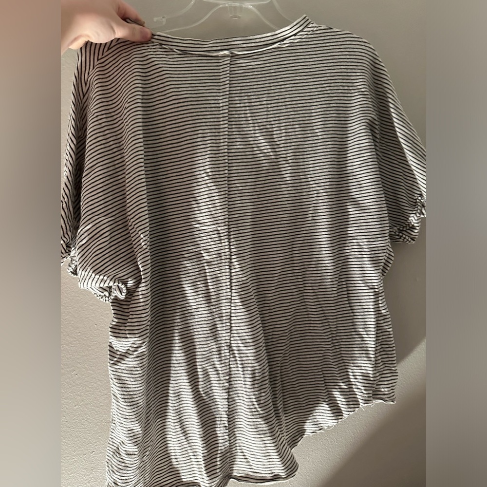 Bohme | Striped Button Up Tee - Picture 2 of 3